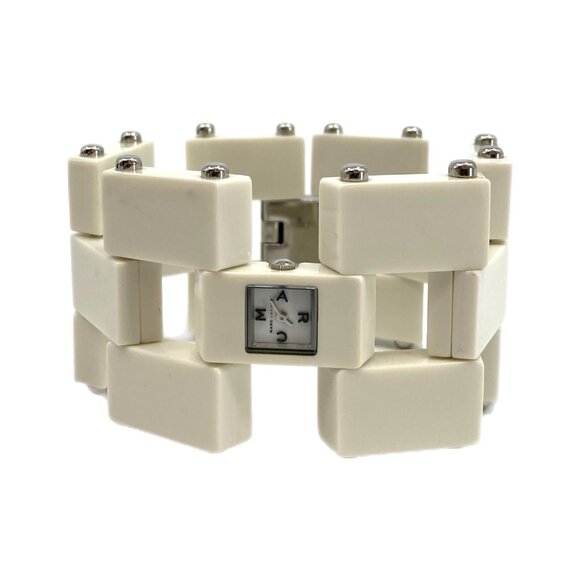 Marc Jacobs Accessories - Marc Jacobs White Modern Mini Face Watch | Stylish Statement Timepiece